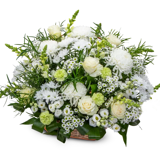 Funeral floral basket